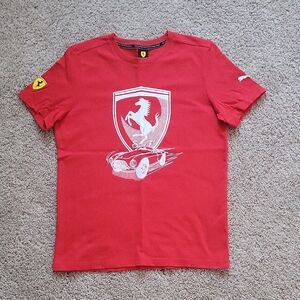 EUC Ferrari Puma Red T-Shirt Size 13-14yrs